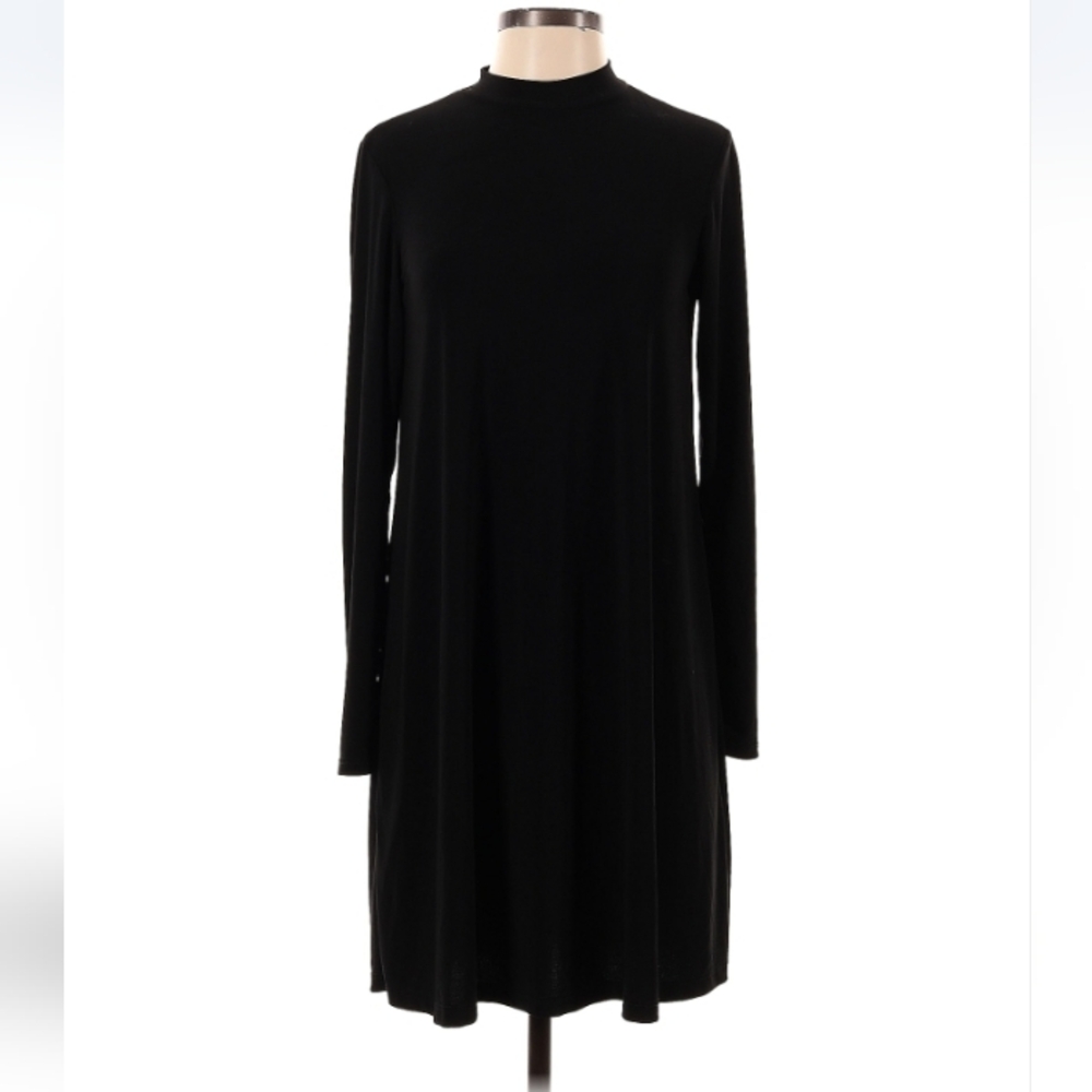 Nik And Nash Black Long Sleeve Turtleneck Dress Size Small